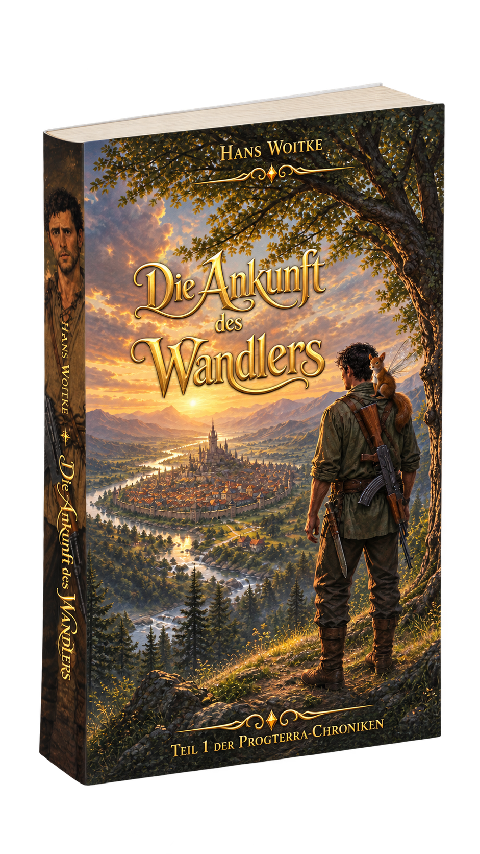 3D-Darstellung der Softcover-Ausgabe von Die Ankunft des Wandlers von Hans Woitke